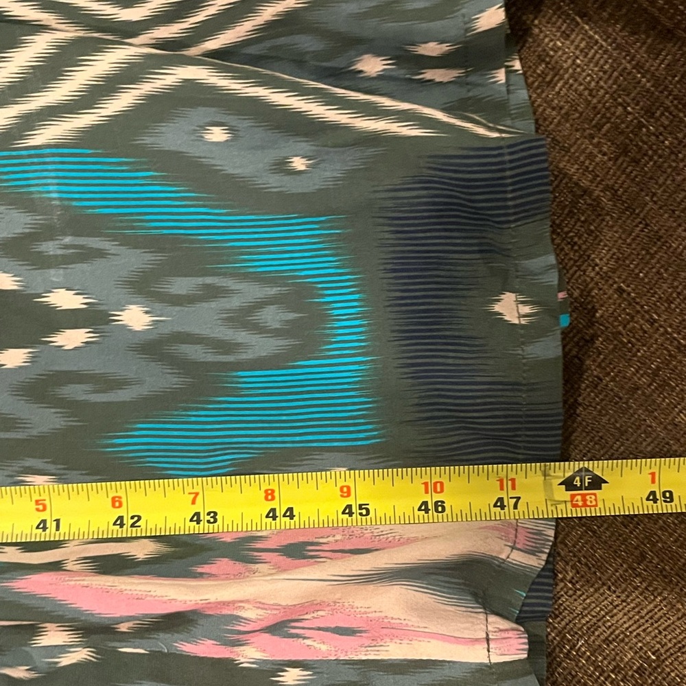 Figue, Bridgette Salome Ikat Green Patterned Women's pants, Size S - Picture 11 of 16